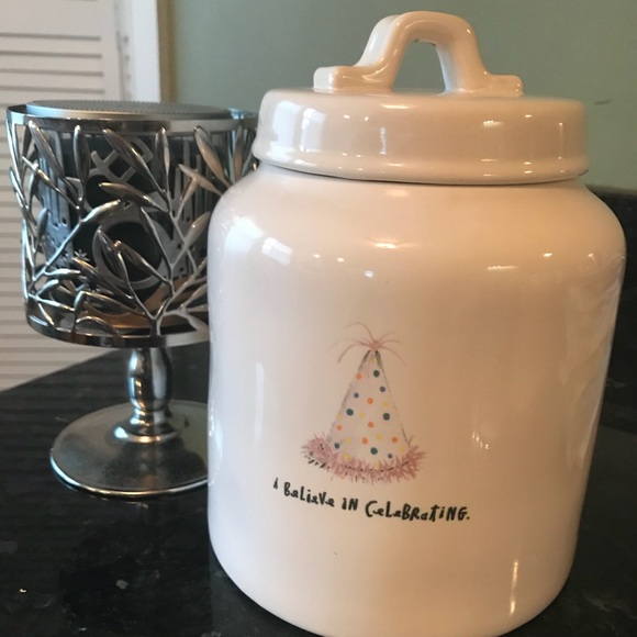 rae dunn Other - Rae Dunn I Believe In Celebrating Canister Jar